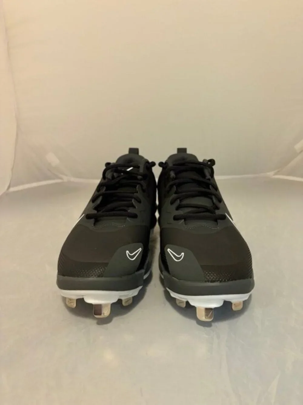 Nike Force Zoom Trout 9 Pro Black metal baseball cleats size 7.5 FB2907 003